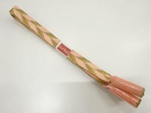 未使用品　正絹　撚り房　手組帯締め